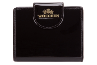 Wittchen skórzany portfel damski średni czarny