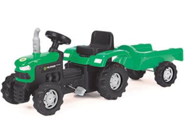 Buddy Toys Traktor na pedały z przyczepą BPT 1013